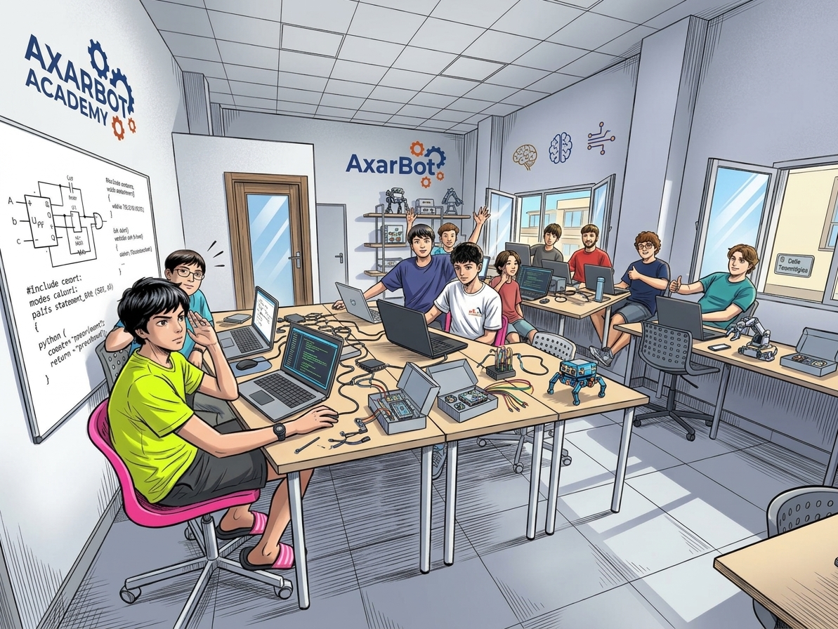 Ilustración del aula AxarBot